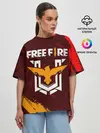 Женская футболка оверсайз / FREE FIRE / ФРИ ФАЕР
