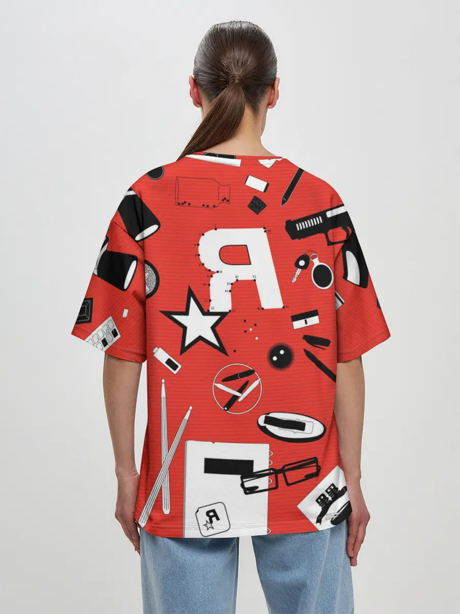 Женская футболка оверсайз / Rockstar