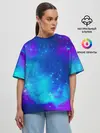 Женская футболка оверсайз / Космос