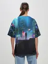 Женская футболка оверсайз / CITY NEON