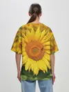 Женская футболка оверсайз / Подсолнух