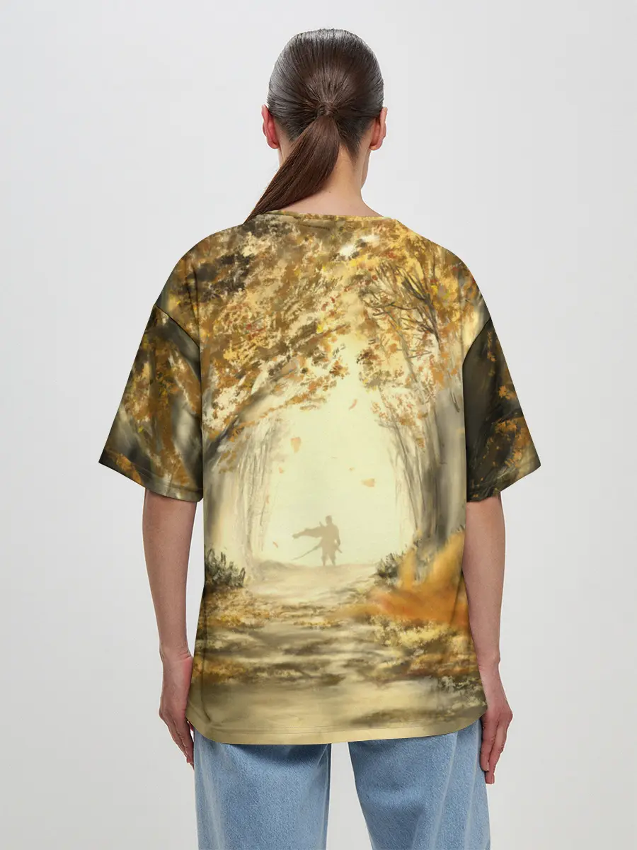 Женская футболка оверсайз / Ghost of Tsushima