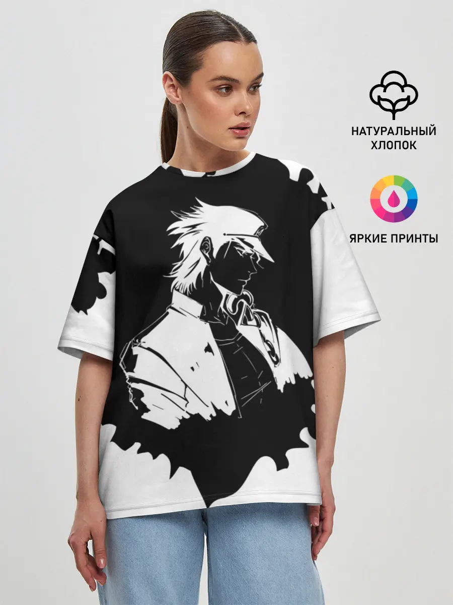 Женская футболка оверсайз / JoJo Bizarre Adventure