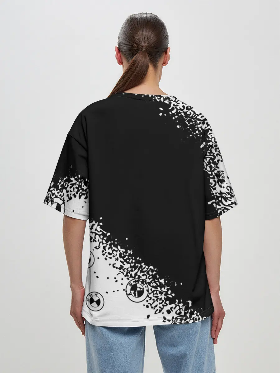 Женская футболка оверсайз / BMW / БМВ