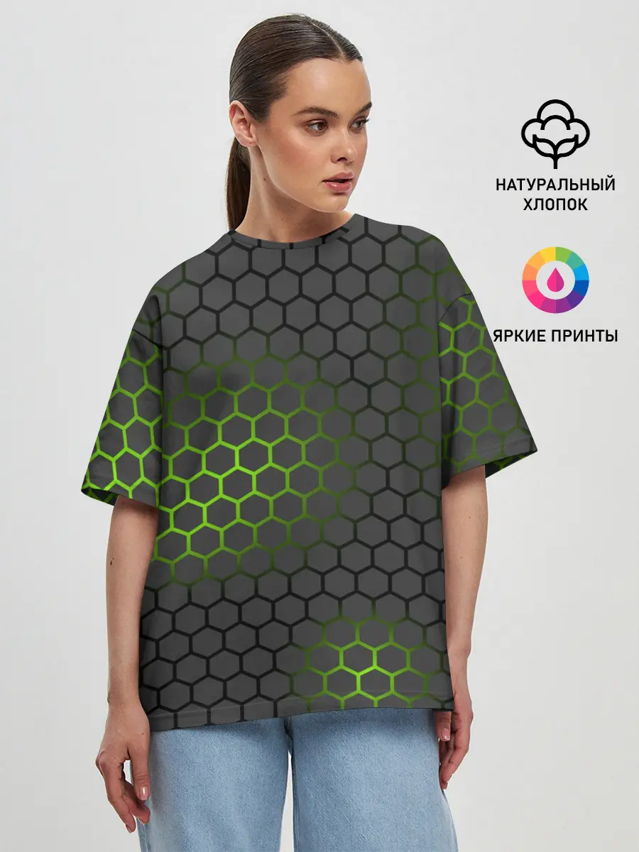 Женская футболка оверсайз / Ядерный реактор