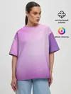 Женская футболка оверсайз / Нежный фиолет