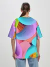 Женская футболка оверсайз / абстракция