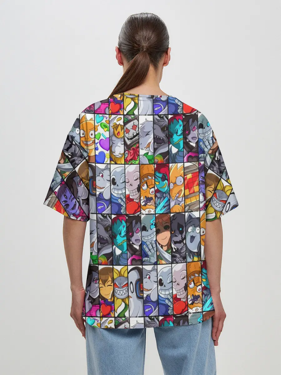 Женская футболка оверсайз / UNDERTALE