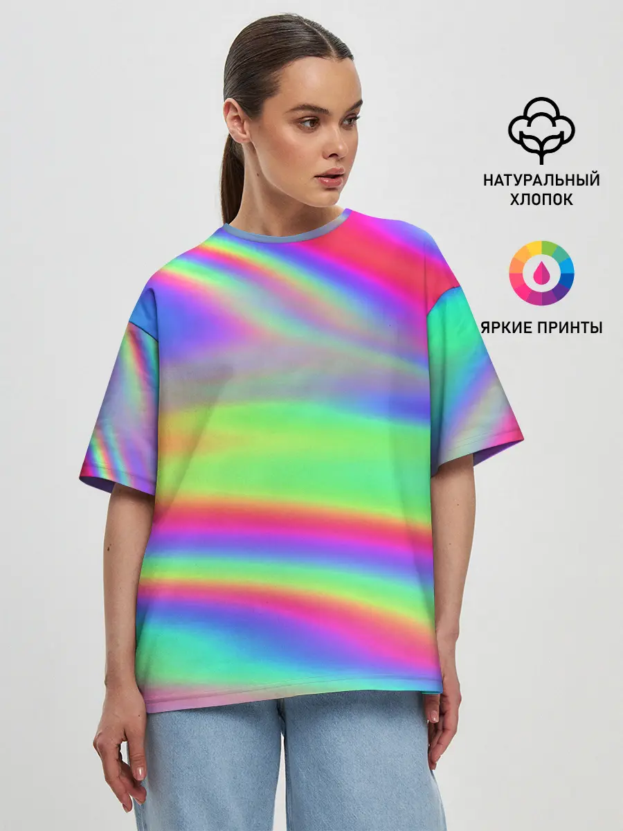 Женская футболка оверсайз / GRADIENT