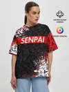 Женская футболка оверсайз / SENPAI