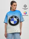 Женская футболка оверсайз / BMW