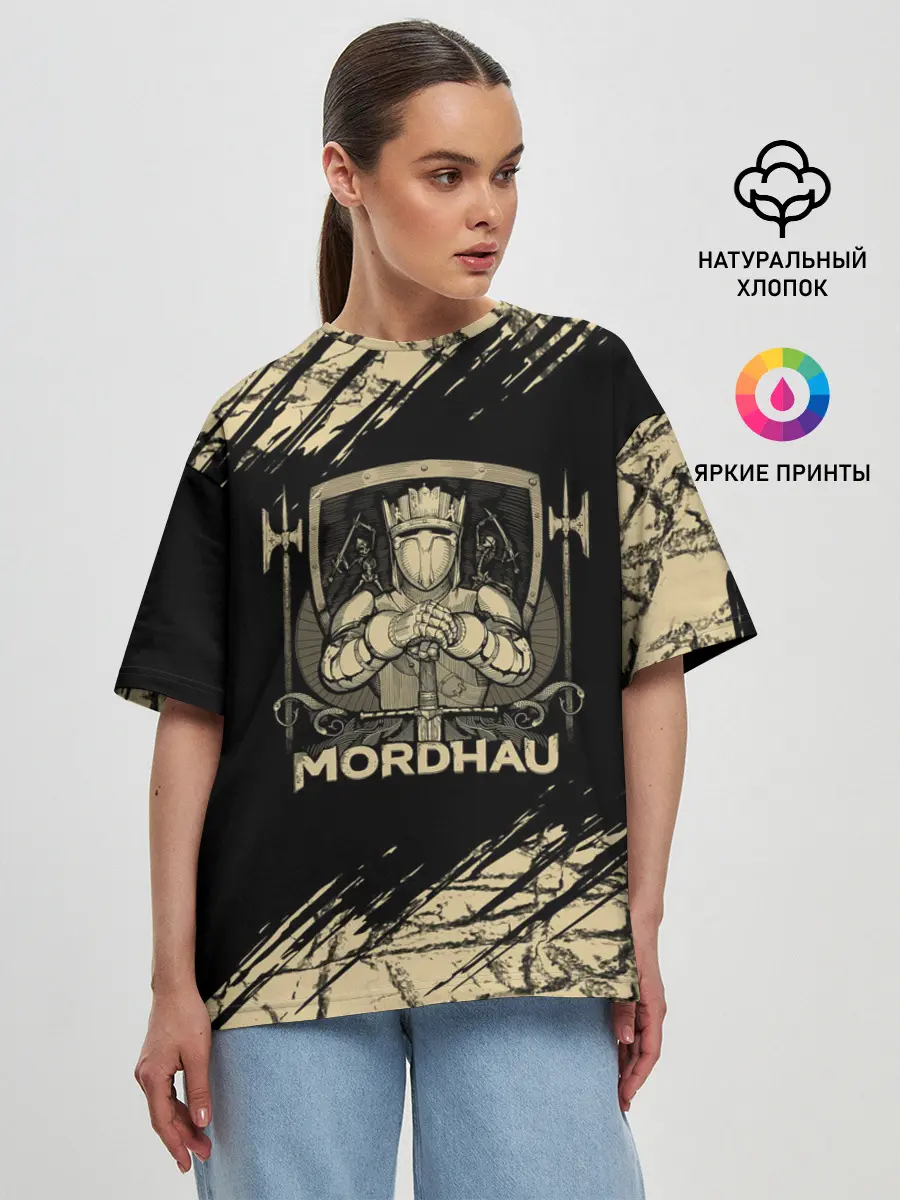 Женская футболка оверсайз / Mordhau
