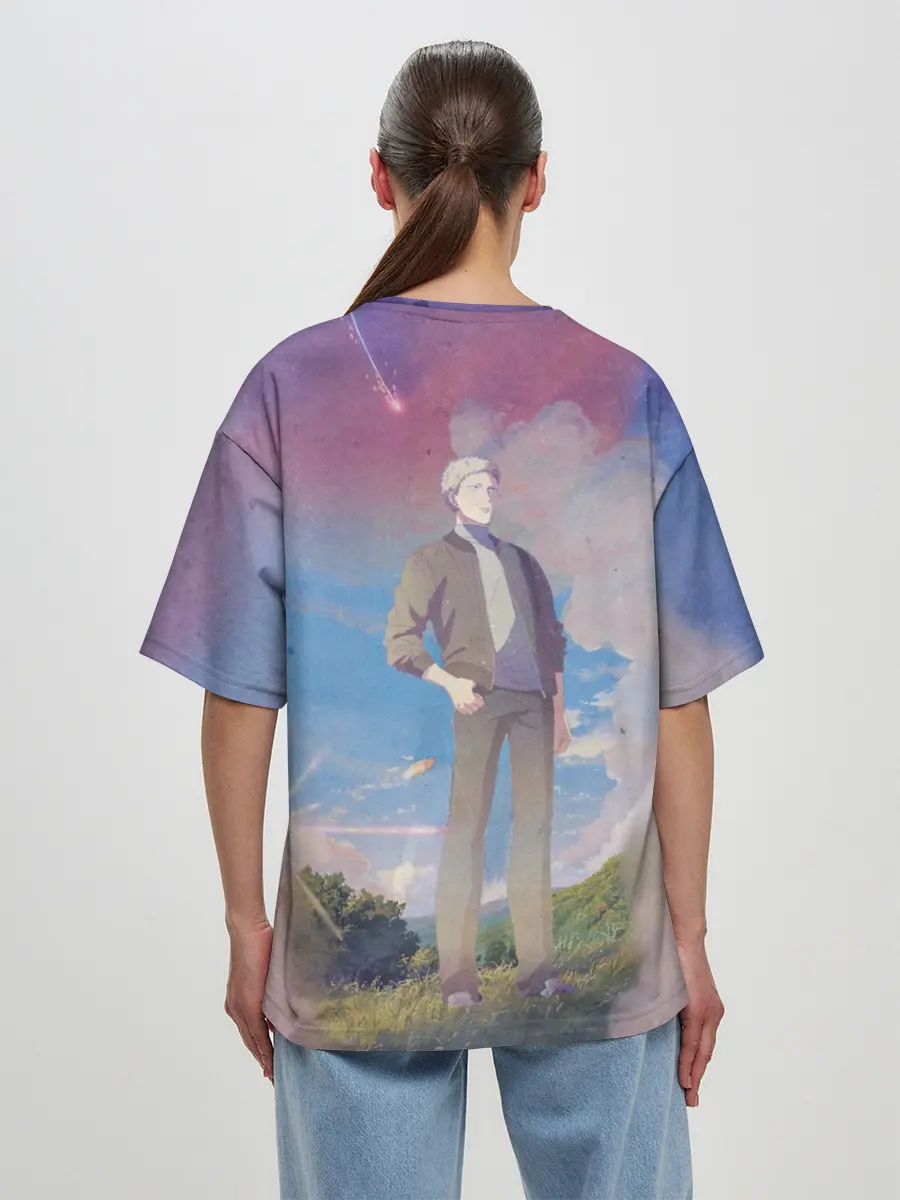 Женская футболка оверсайз / Харуки и Акихико