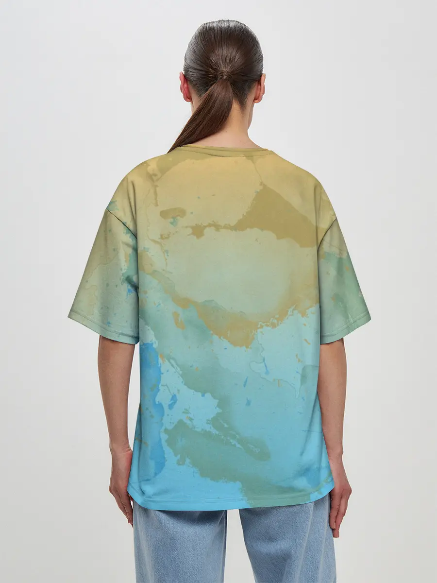 Женская футболка оверсайз / P007_P004ooo2224483