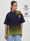 Женская футболка оверсайз / Barcelona