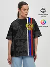 Женская футболка оверсайз / РОССИЯ