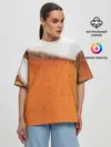 Женская футболка оверсайз / ПИВО!