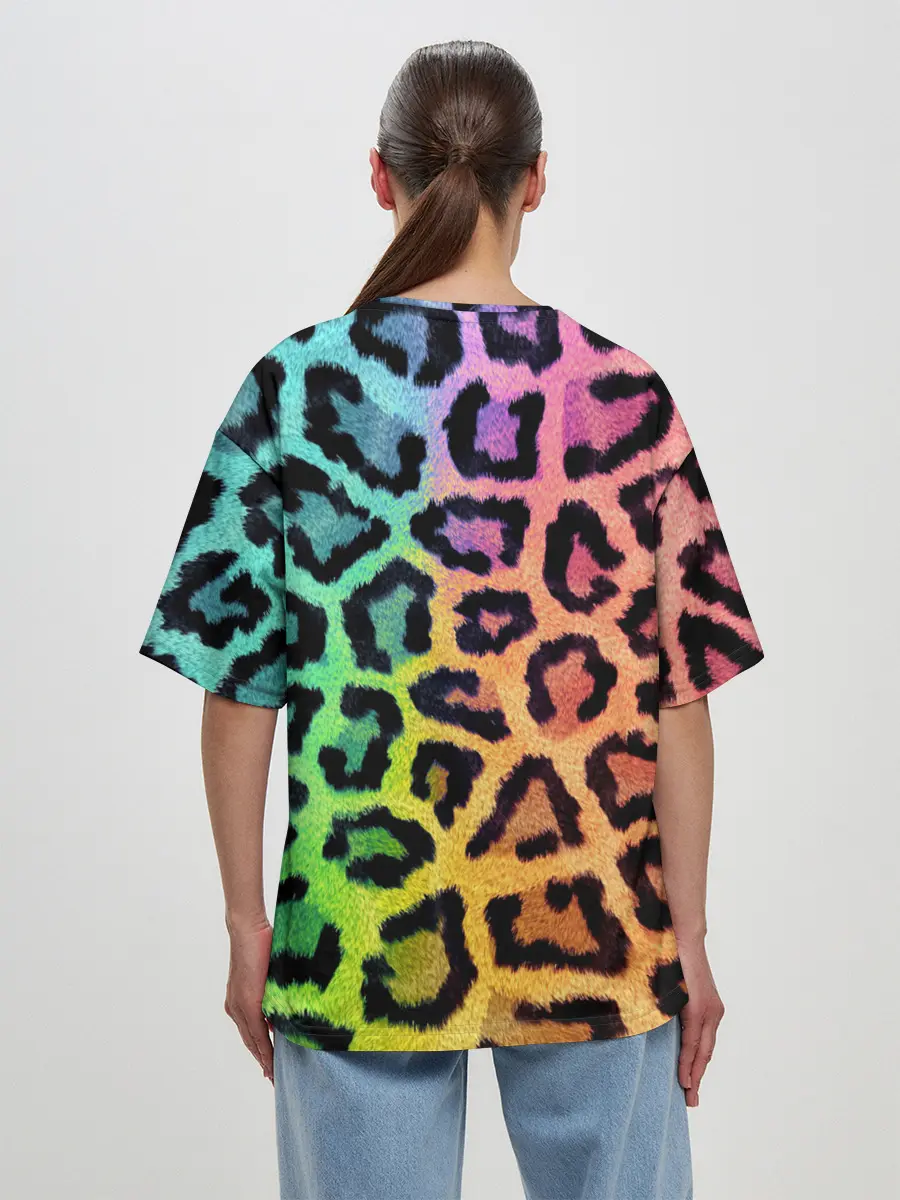 Женская футболка оверсайз / JAGUAR GRADIENT