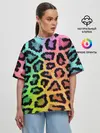 Женская футболка оверсайз / JAGUAR GRADIENT