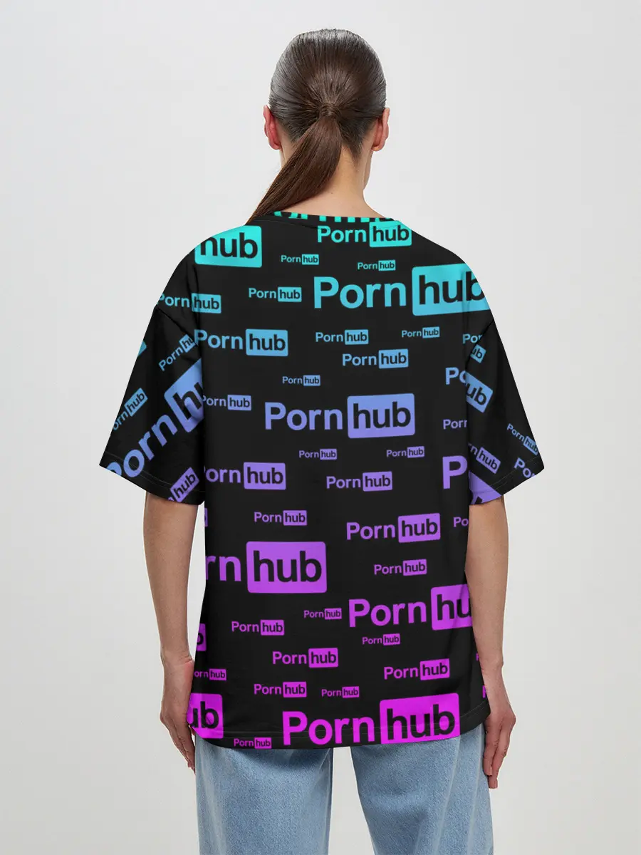 Женская футболка оверсайз / PornHub