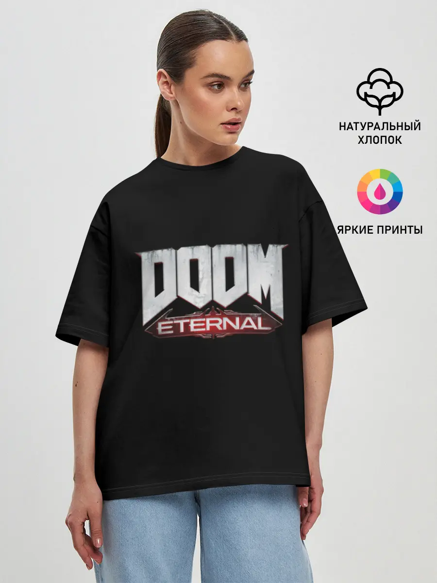 Женская футболка оверсайз / Logo+