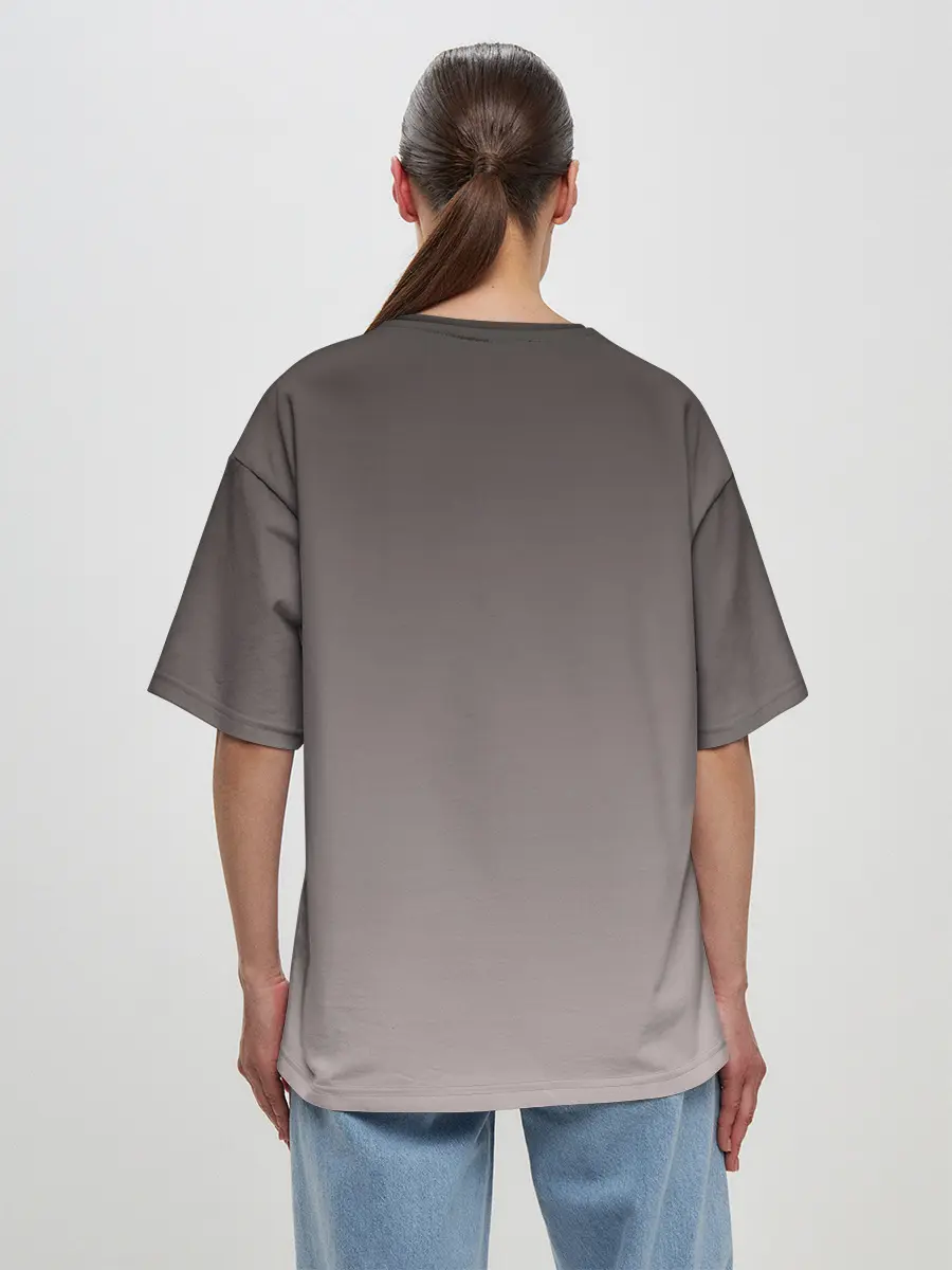 Женская футболка оверсайз / Чуя Накахара на мотоцикле взрыв