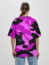 Женская футболка оверсайз / Цветной камуфляж