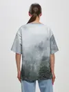 Женская футболка оверсайз / Туманный лес