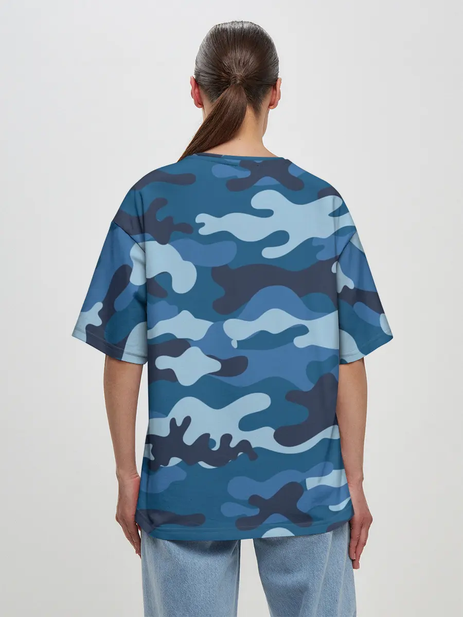 Женская футболка оверсайз / МИЛИТАРИ