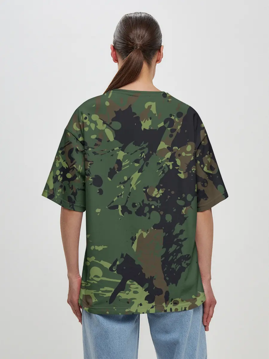 Женская футболка оверсайз / МИЛИТАРИ