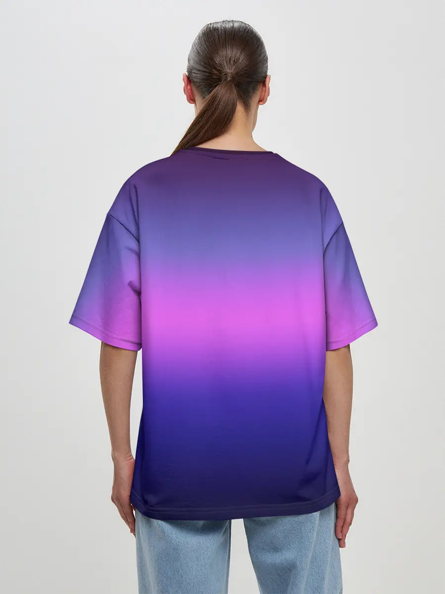 Женская футболка оверсайз / Единорог