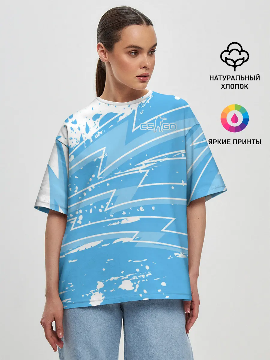 Женская футболка оверсайз / Counter-Strike