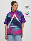 Женская футболка оверсайз / Абстракция