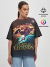 Женская футболка оверсайз / league of legends
