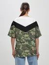 Женская футболка оверсайз / Россия камуфляж
