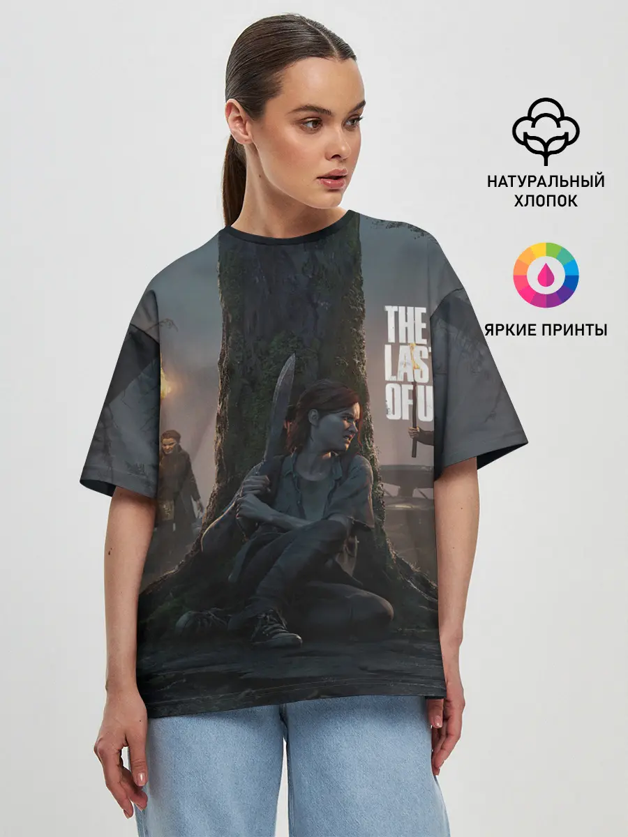 Женская футболка оверсайз / Last of us 2