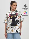 Женская футболка оверсайз / Котэ | Котята