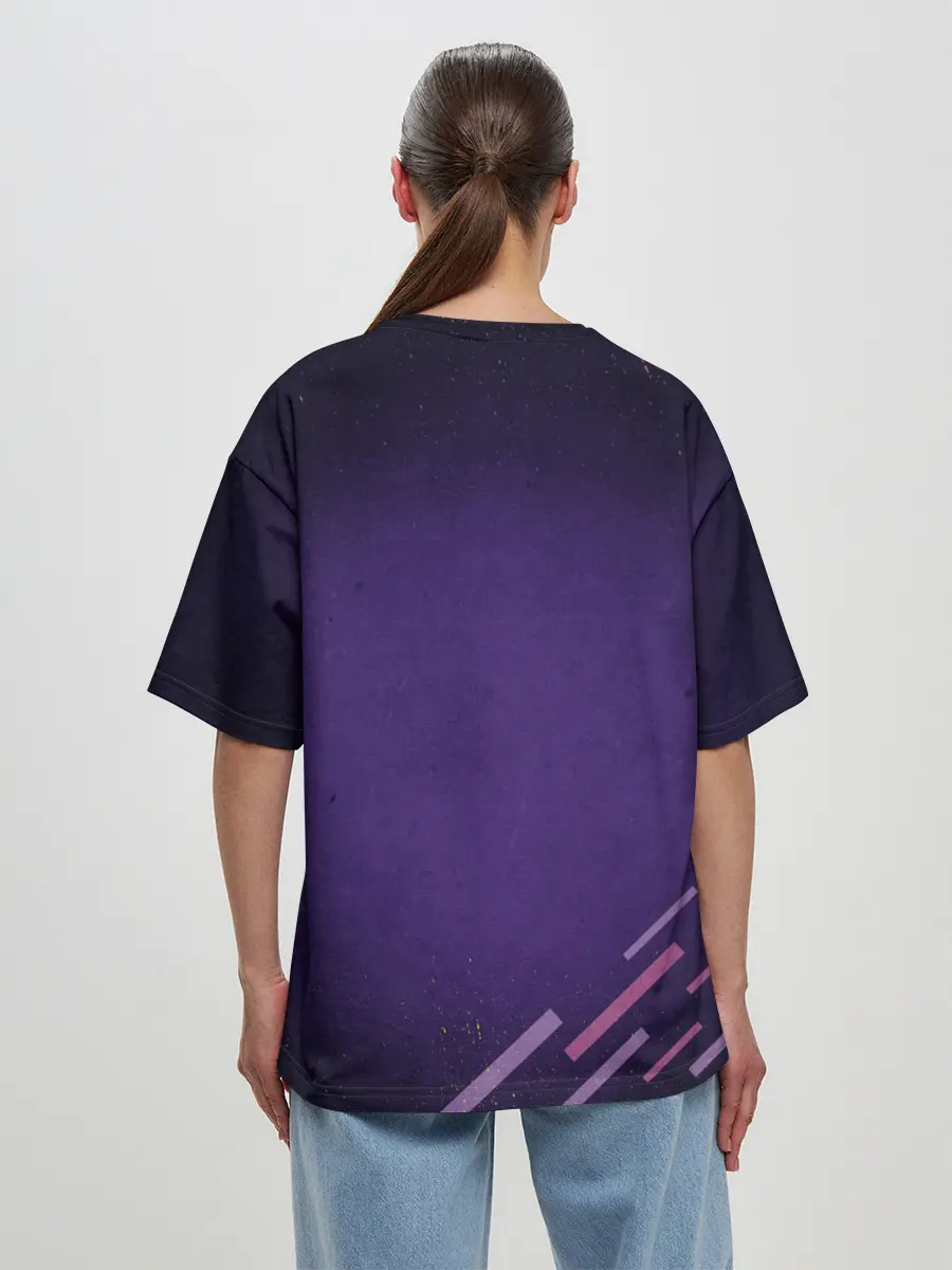 Женская футболка оверсайз / Neon One Piece