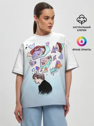 Женская футболка оверсайз / Eternal sunshine