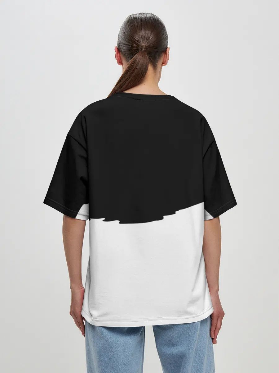 Женская футболка оверсайз / Многоликий | Multi face