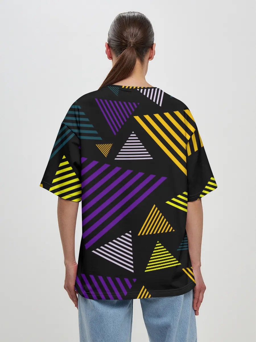 Женская футболка оверсайз / ГЕОМЕТРИЯ