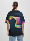 Женская футболка оверсайз / OPTICAL ABSTRACT
