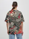 Женская футболка оверсайз / Dsquared tatoo DRAGON