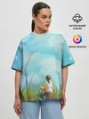 Женская футболка оверсайз / Cloud ART
