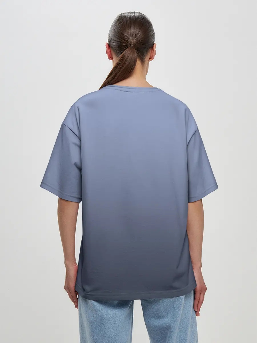 Женская футболка оверсайз / команда мечты