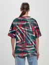 Женская футболка оверсайз / Glitch микс
