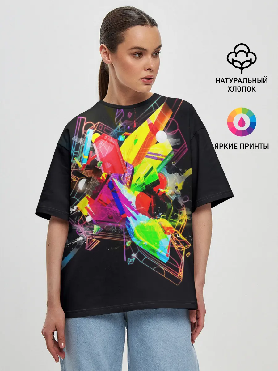 Женская футболка оверсайз / УЛИЧНЫЙ СТИЛЬ