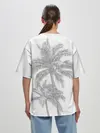 Женская футболка оверсайз / Пальмы над головой
