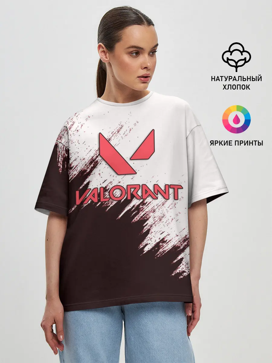 Женская футболка оверсайз / VALORANT