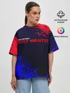 Женская футболка оверсайз / NFS Most Wanted